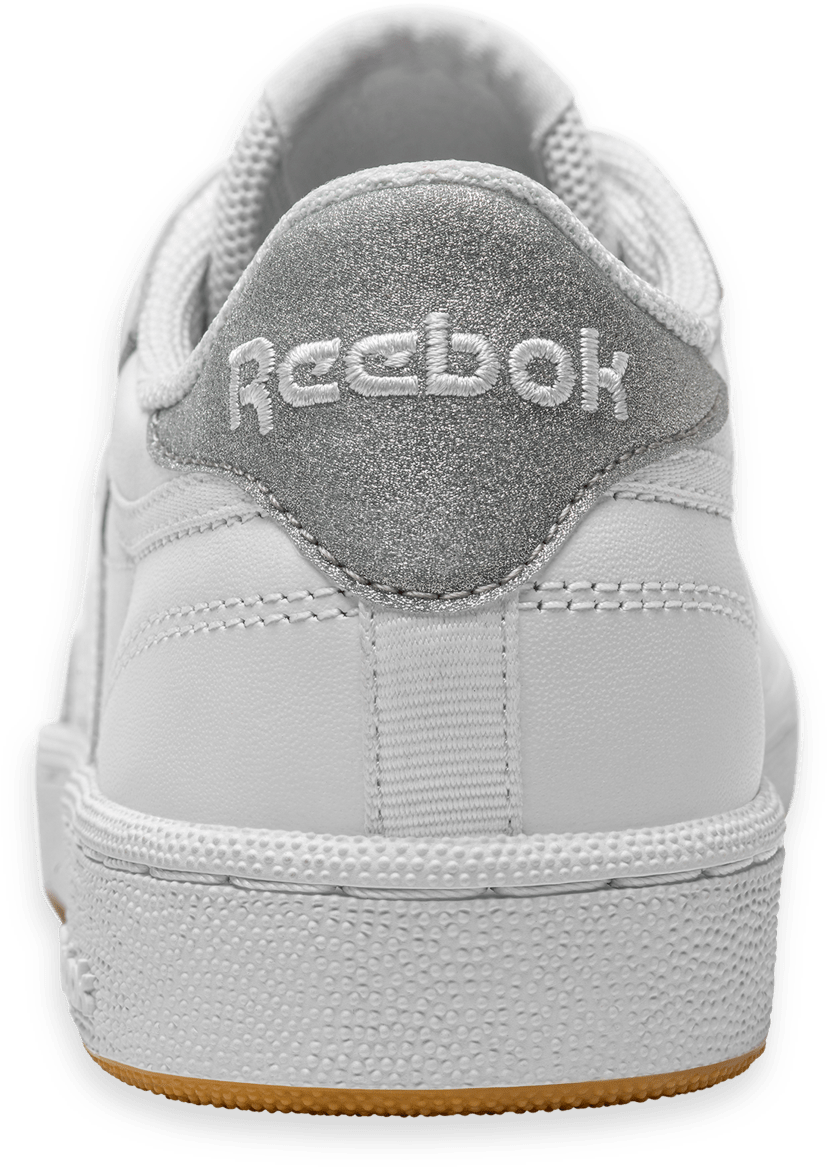 Back view of Reebok Classics diamond style