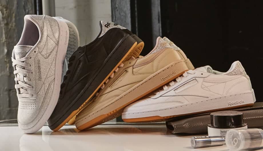 Stack of Reebok Classic Club C